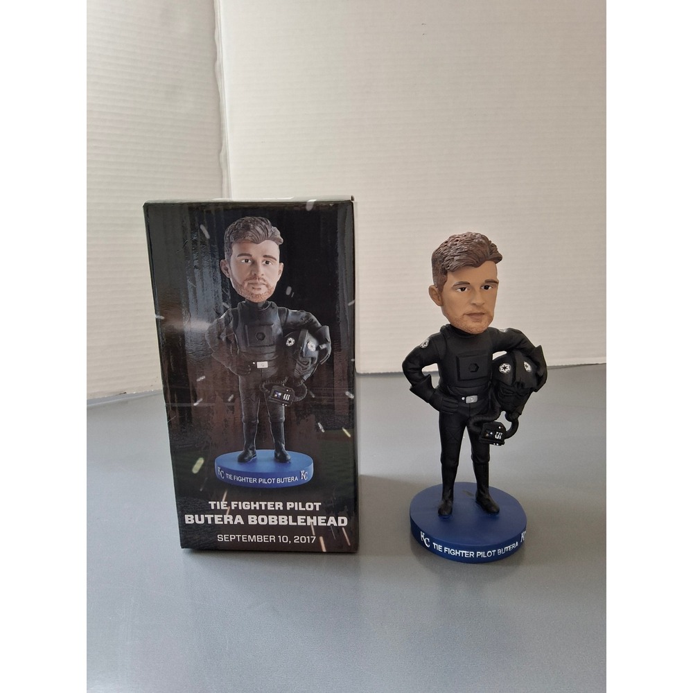 KC Royals Drew Butera TIE Fighter Pilot Bobblehead Star Wars Day at the K 2017
